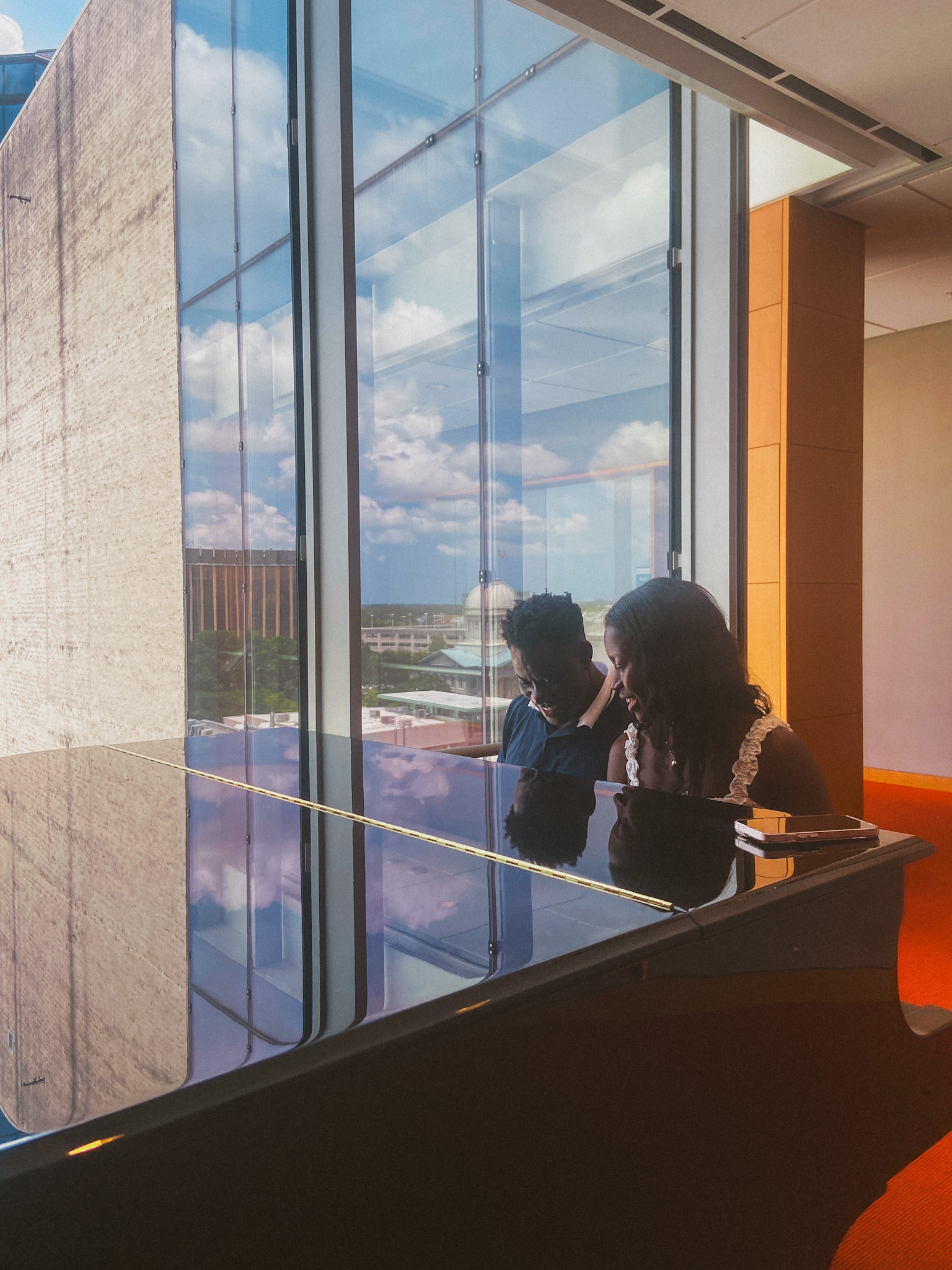 Playing piano with my dad
