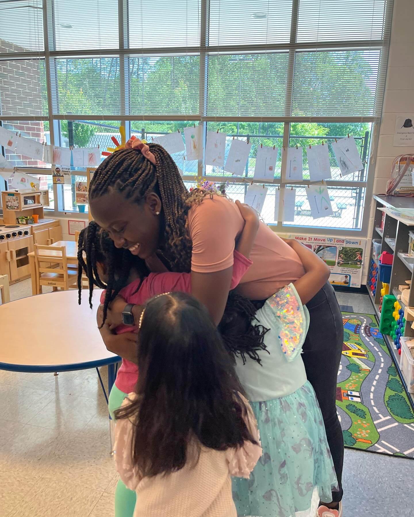 Volunteering in Pre-K class